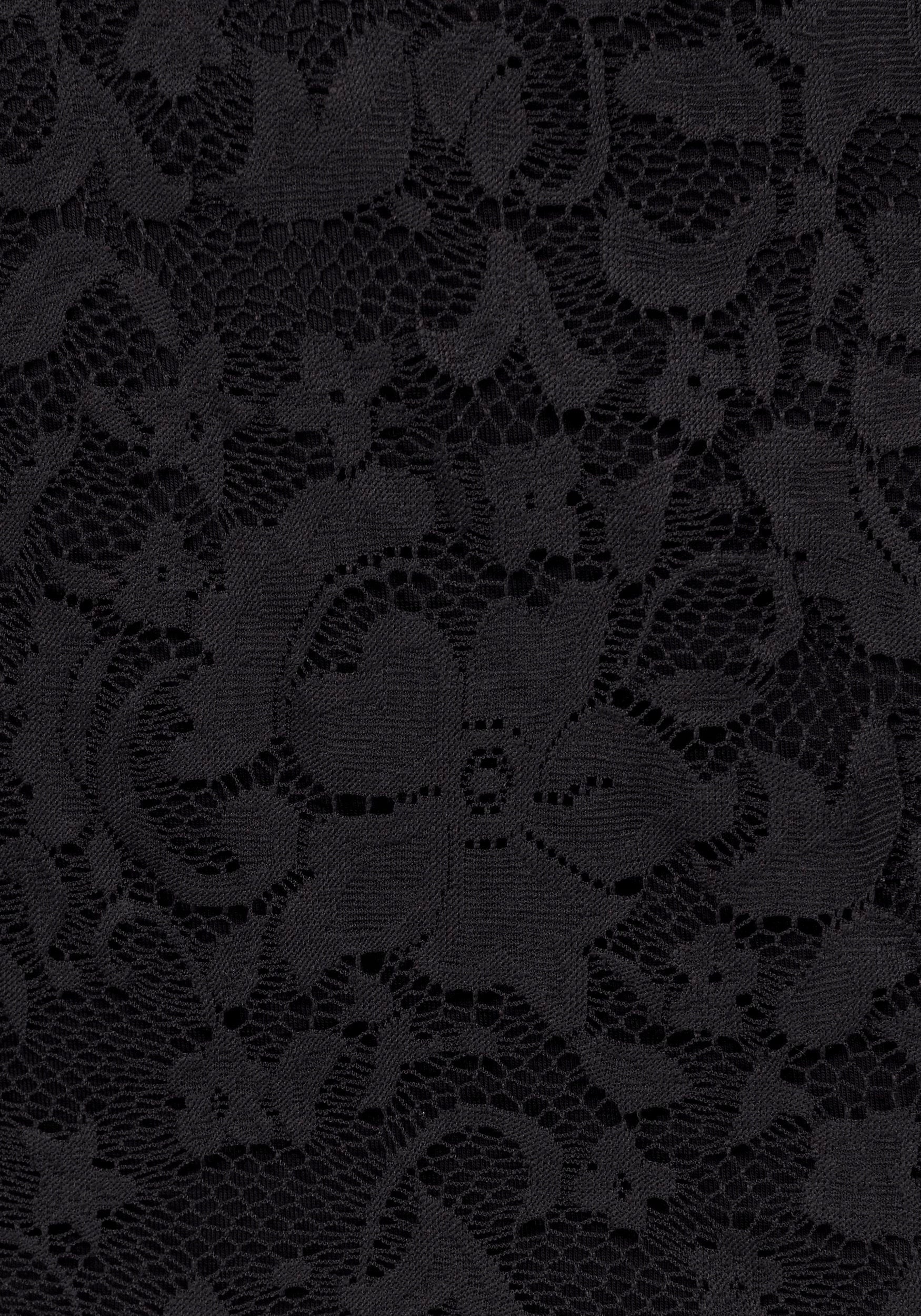 LAURA SCOTT CZARNA KORONKOWA SUKIENKA DAMSKA