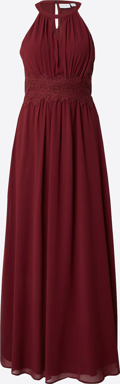 Suknia wieczorowa VILA w kolorze Merlot