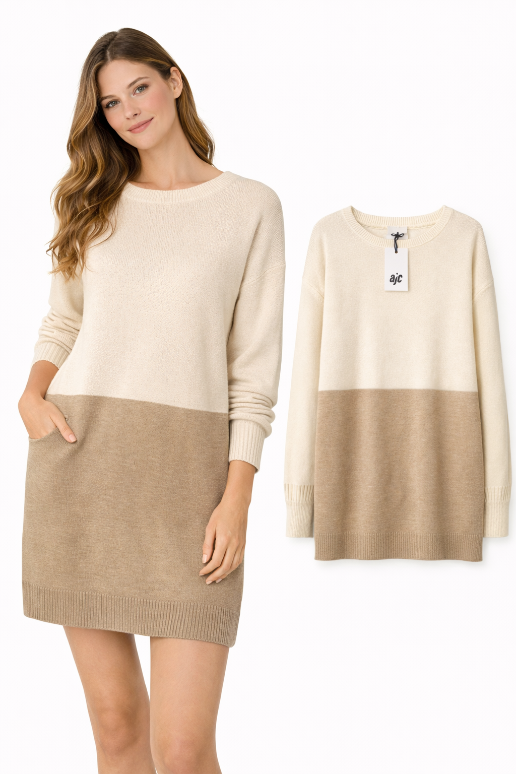 Długi sweterek, tunika AJC