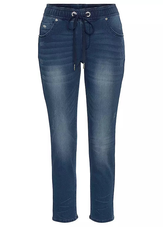 Przycięte jeansy z elastyczną gumką od KangaROOS