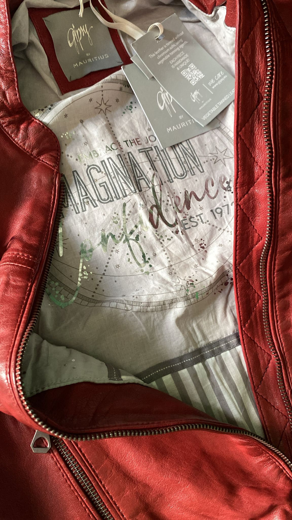 Kurtka skórzana damska MAURITIUS | Janka