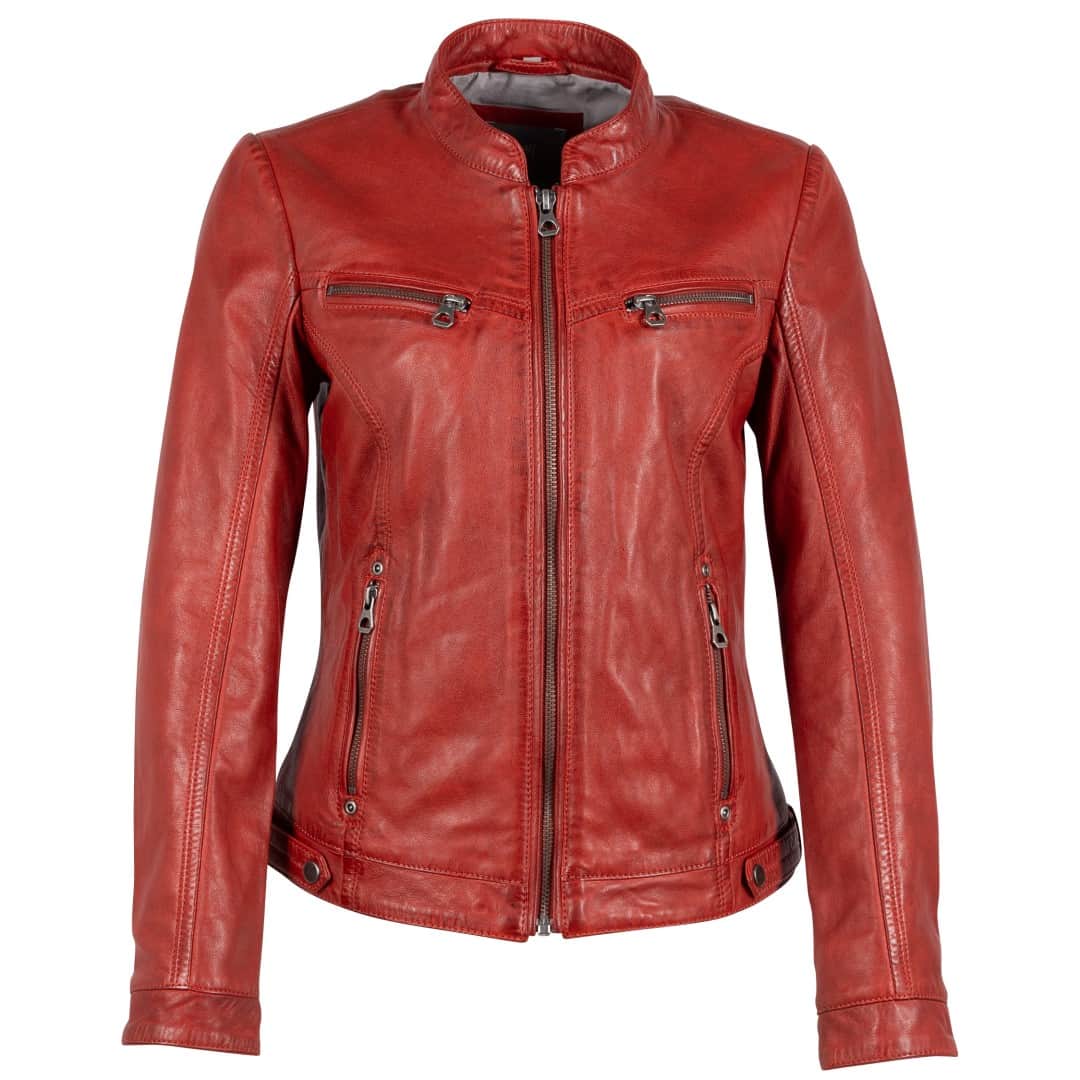 Kurtka skórzana damska MAURITIUS | Janka