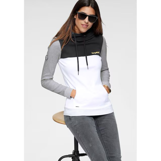 Bluza z KangaROOS, długi rękaw, dopasowany krój, wykonany z materiału interlock