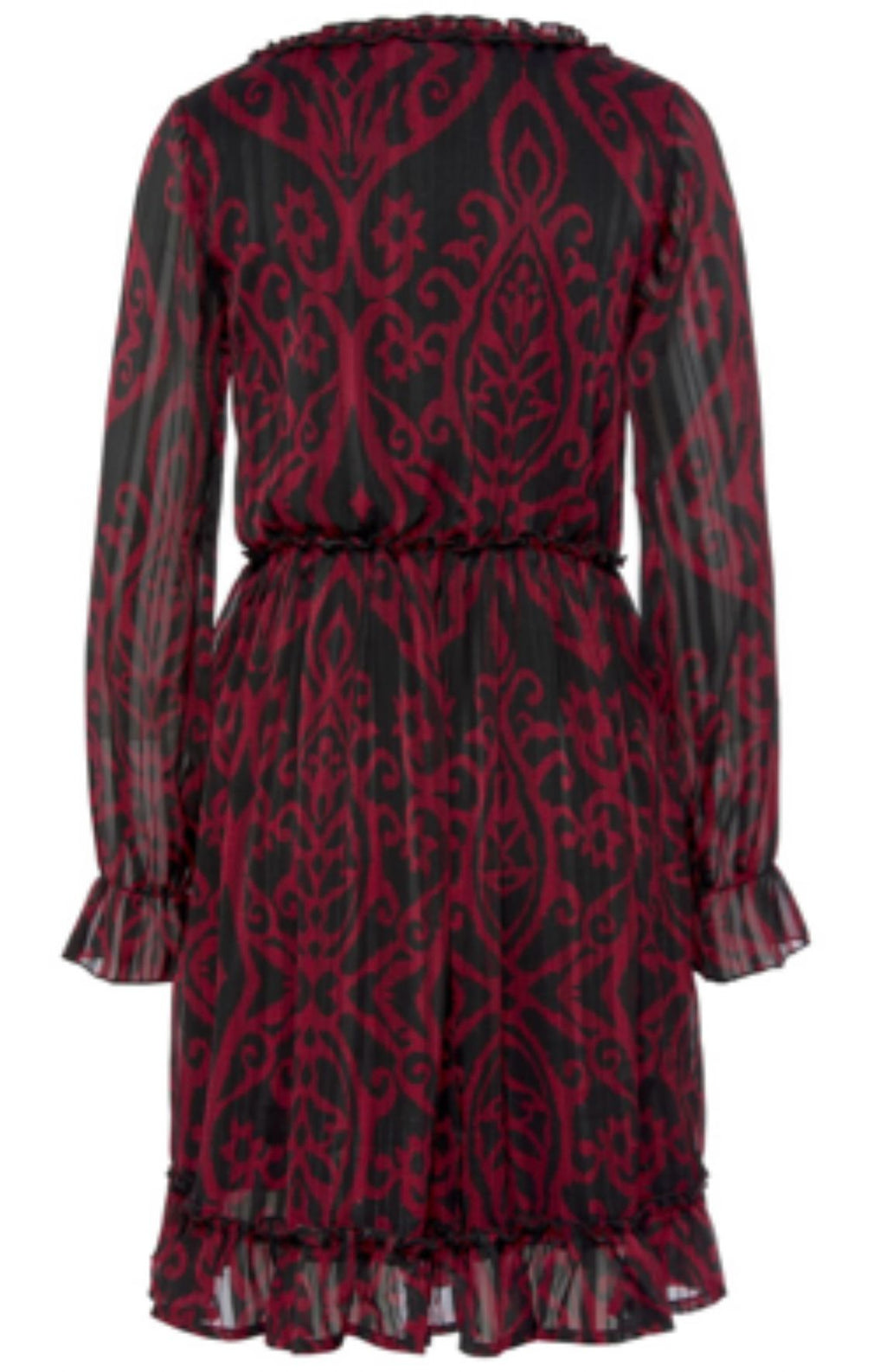 Sukienka BUFFALO z falbaniastym detalem i dekoltem w serek