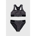 Calvin Klein dwuczęściowy dziecięcy kostium kąpielowy czarny