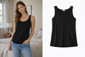 Czarna koszulka damska bez rękawów